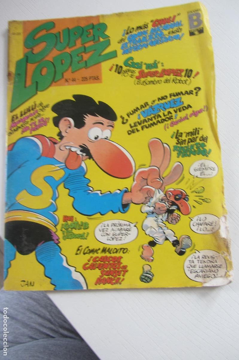 C&oacute;mics: SUPER LOPEZ N&ordm; 44,CON PARODIA DE RAMBO Y ALIEN,(DE 55).EDICIONES B,A&Ntilde;O 1987 arx21