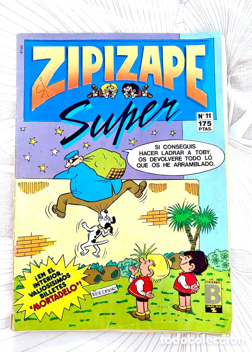 C&oacute;mics: Zipi y Zape Super N&uacute;mero 11 - Ediciones B 1987 - Escobar (Con Billete Mortadelo)