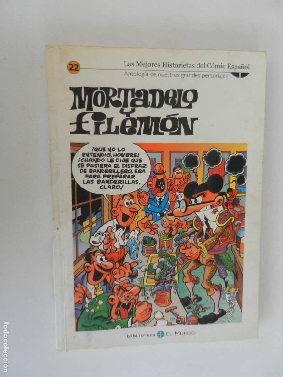 C&oacute;mics: MORTADELO Y FILEM&Oacute;N - LAS MEJORES HISTORIETAS DEL C&Oacute;MIC ESPA&Ntilde;OL - N&ordm; 22 - BIBLIOTECA EL MUNDO 2005.