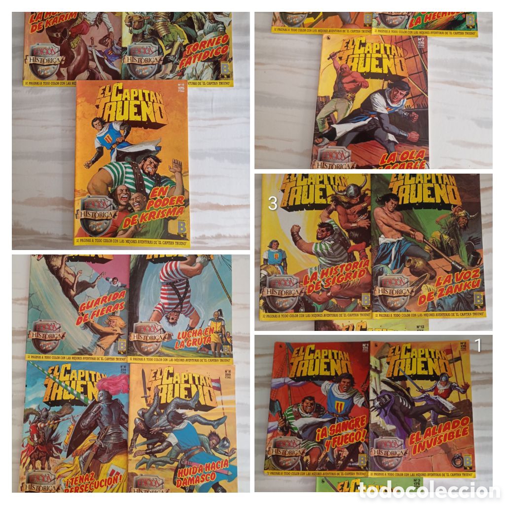 C&oacute;mics: EL CAPIT&Aacute;N TRUENO EDICI&Oacute;N HIST&Oacute;RICA 16 EJEMPLARES DIFERENTES