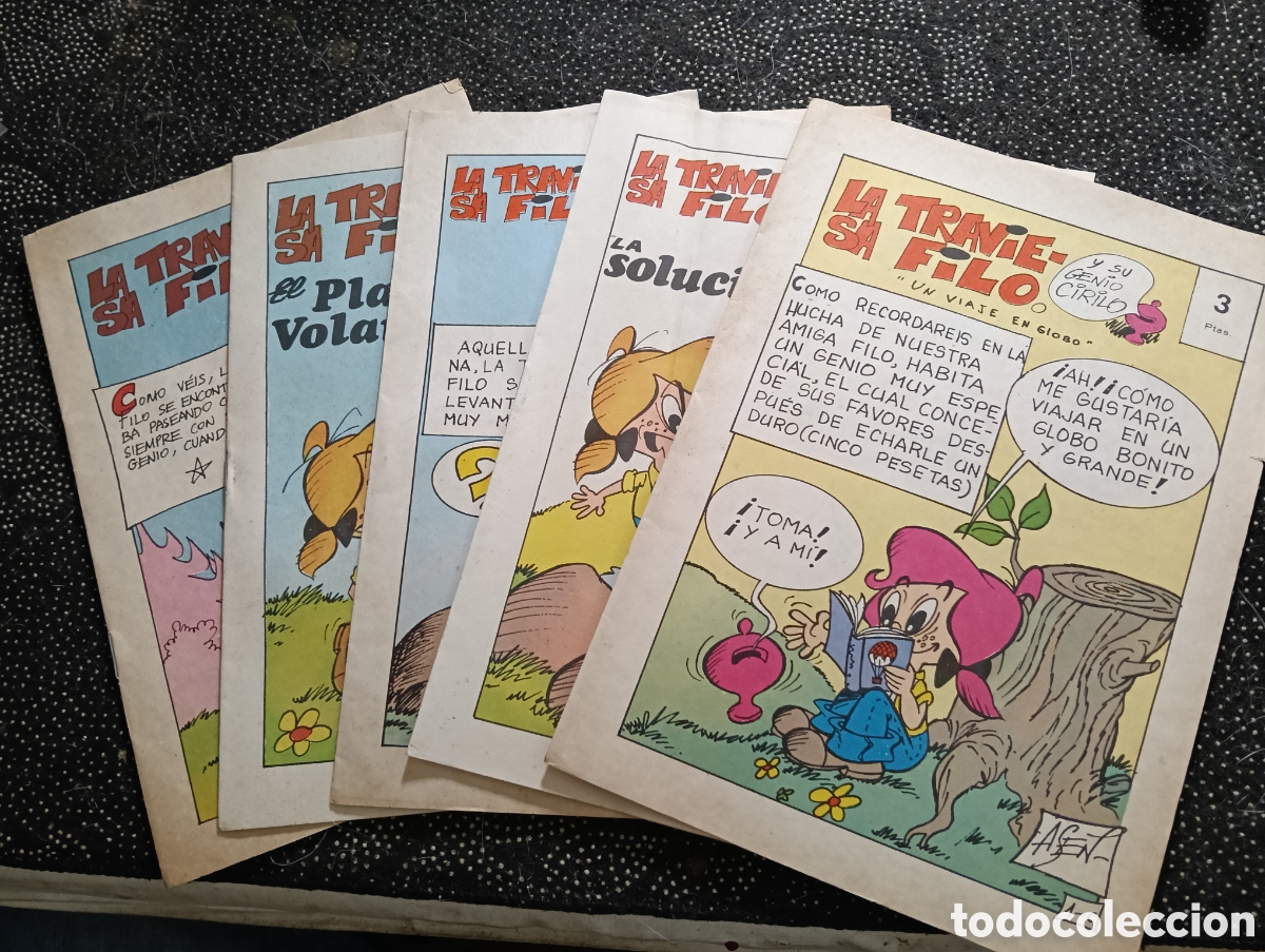 C&oacute;mics: 5 Revistas LA TRAVIESA FILO 1-b, 1-c, 1-h, 1-j y 1-k. En un estado normal