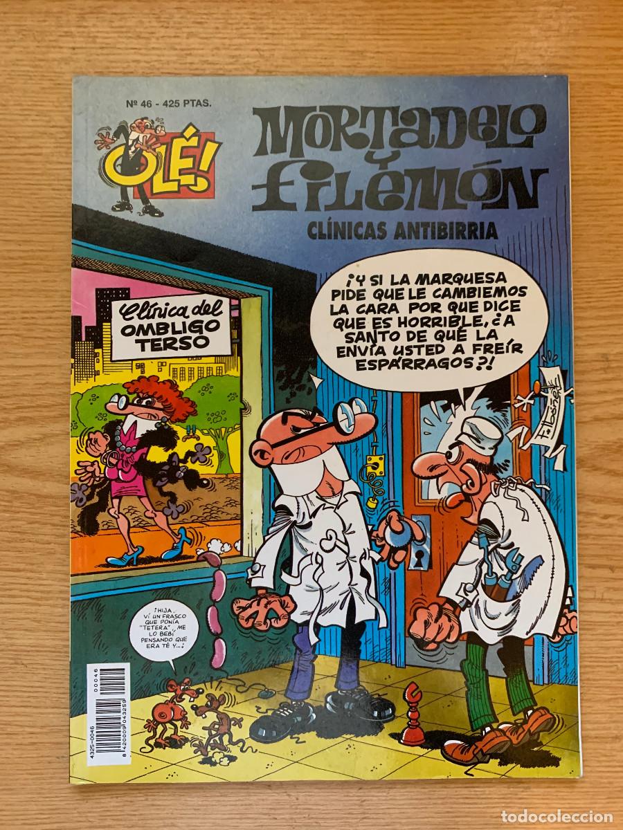 C&oacute;mics: Mortadelo y Filem&oacute;n n&ordm; 46: Cl&iacute;nicas Antibirria - Colecci&oacute;n Ol&eacute; - Buen Estado