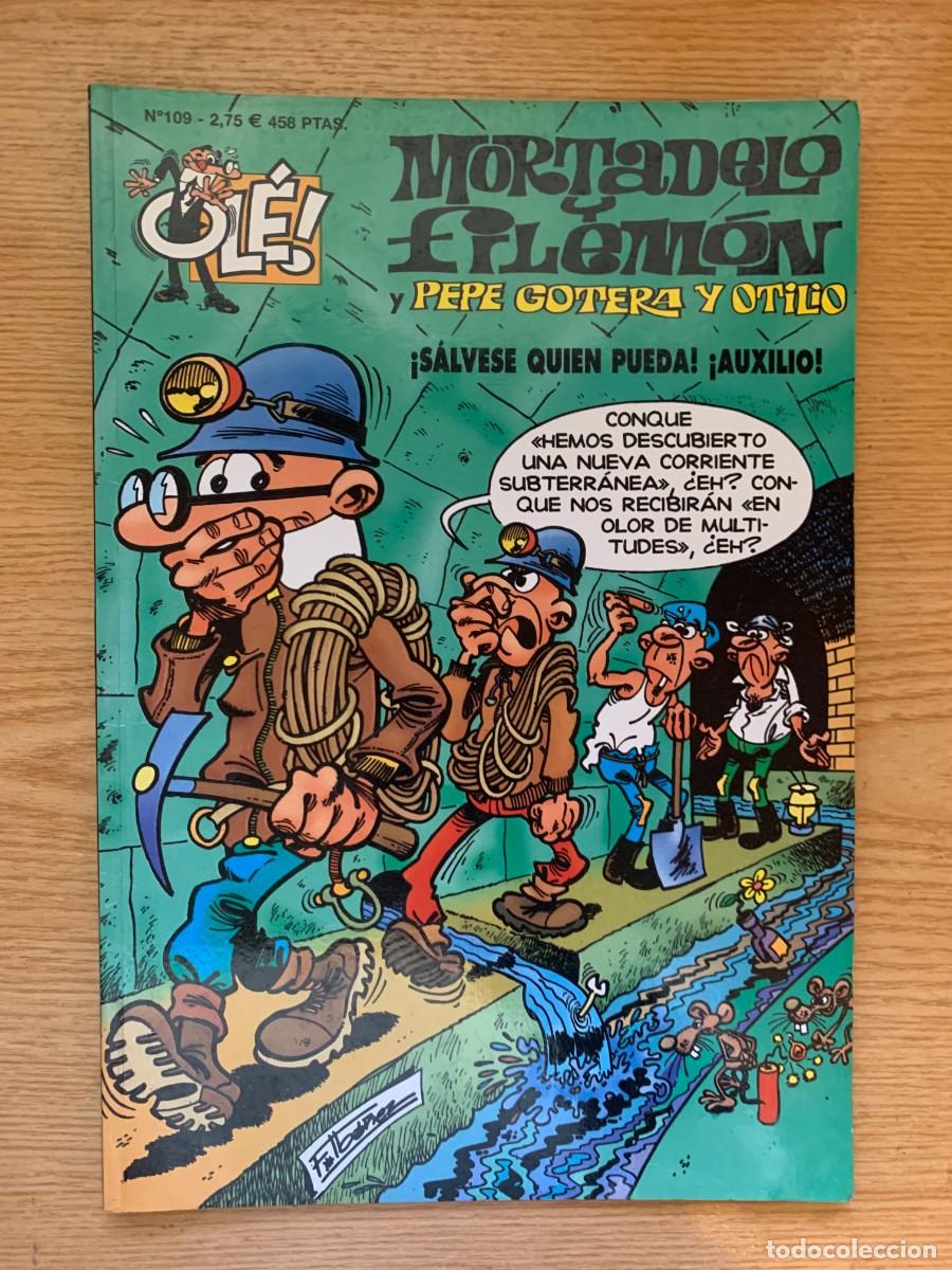 C&oacute;mics: Mortadelo y Filem&oacute;n n&ordm; 109: Con Pepe Gotera y Otilio - Colecci&oacute;n Ol&eacute; - Buen Estado