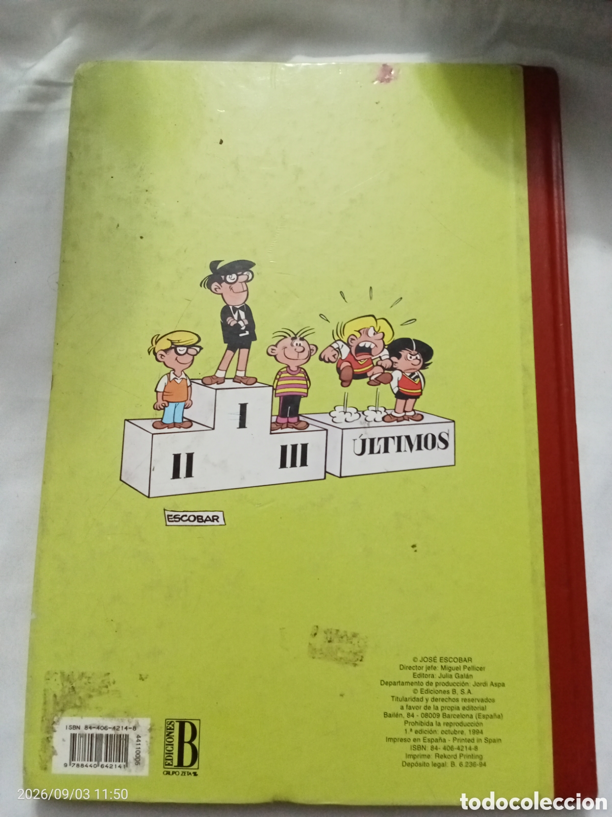 C&oacute;mics: Libro super humor Zipi Zape n5 Ediciones B-1 Edici&oacute;n 1994 - Foto 2