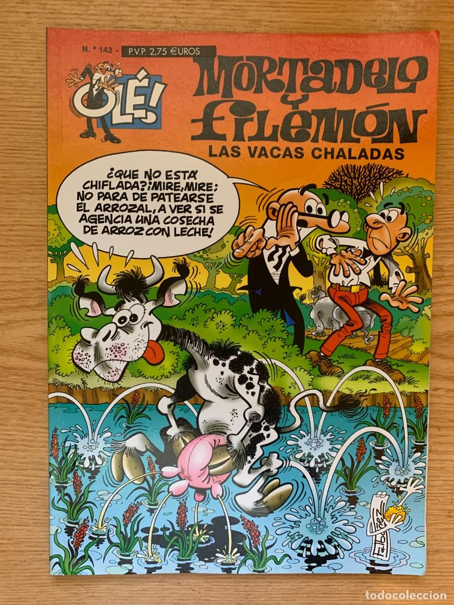 C&oacute;mics: Mortadelo y Filem&oacute;n n&ordm; 143: Las Vacas Chaladas - Colecci&oacute;n Ol&eacute; - Muy Buen Estado