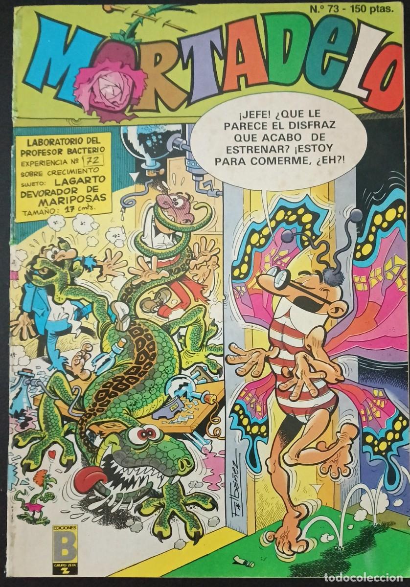 C&oacute;mics: MORTADELO SEMANAL-EDICIONES B- N&ordm; 73 -TRANQUI Y TRONCO-HUGH-DELIRANTA-1988-CORRECTO-DIF&Iacute;CIL-VEA-1753