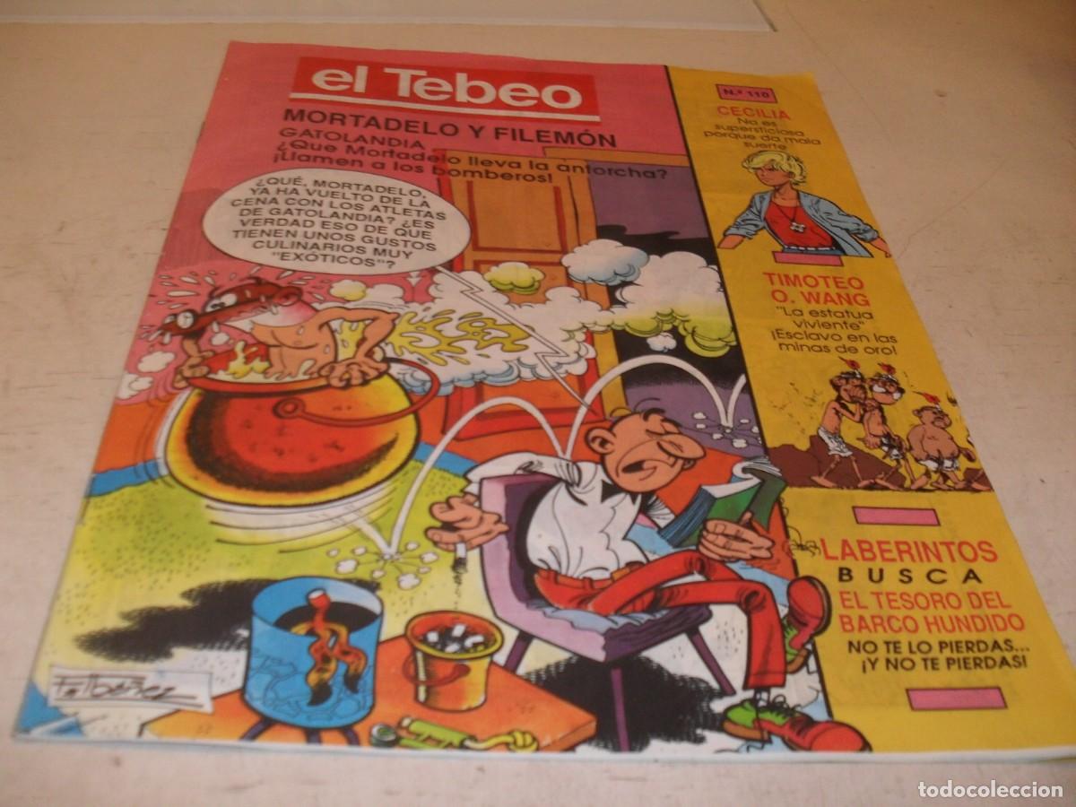 C&oacute;mics: EL TEBEO N&ordm; 110,ULTIMOS N&ordm;,DE 115,CON PUBLICIDAD D ELEGO SYSTEM EN CONTRAPORTADA.EDICIONES B,1990