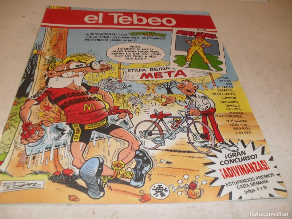 C&oacute;mics: EL TEBEO N&ordm; 23,DE 115,CON LAS TORTUGAS NINJAS MUTANTES.EDICIONES B,1990