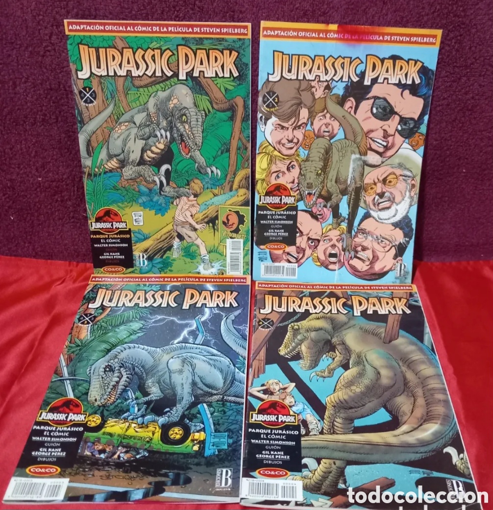 C&oacute;mics: PARQUE JURASICO/COLECCION COMPLETA N&deg;1,2,3y4(ediciones B A&Ntilde;OS 90's)EXCELENTE ESTADO
