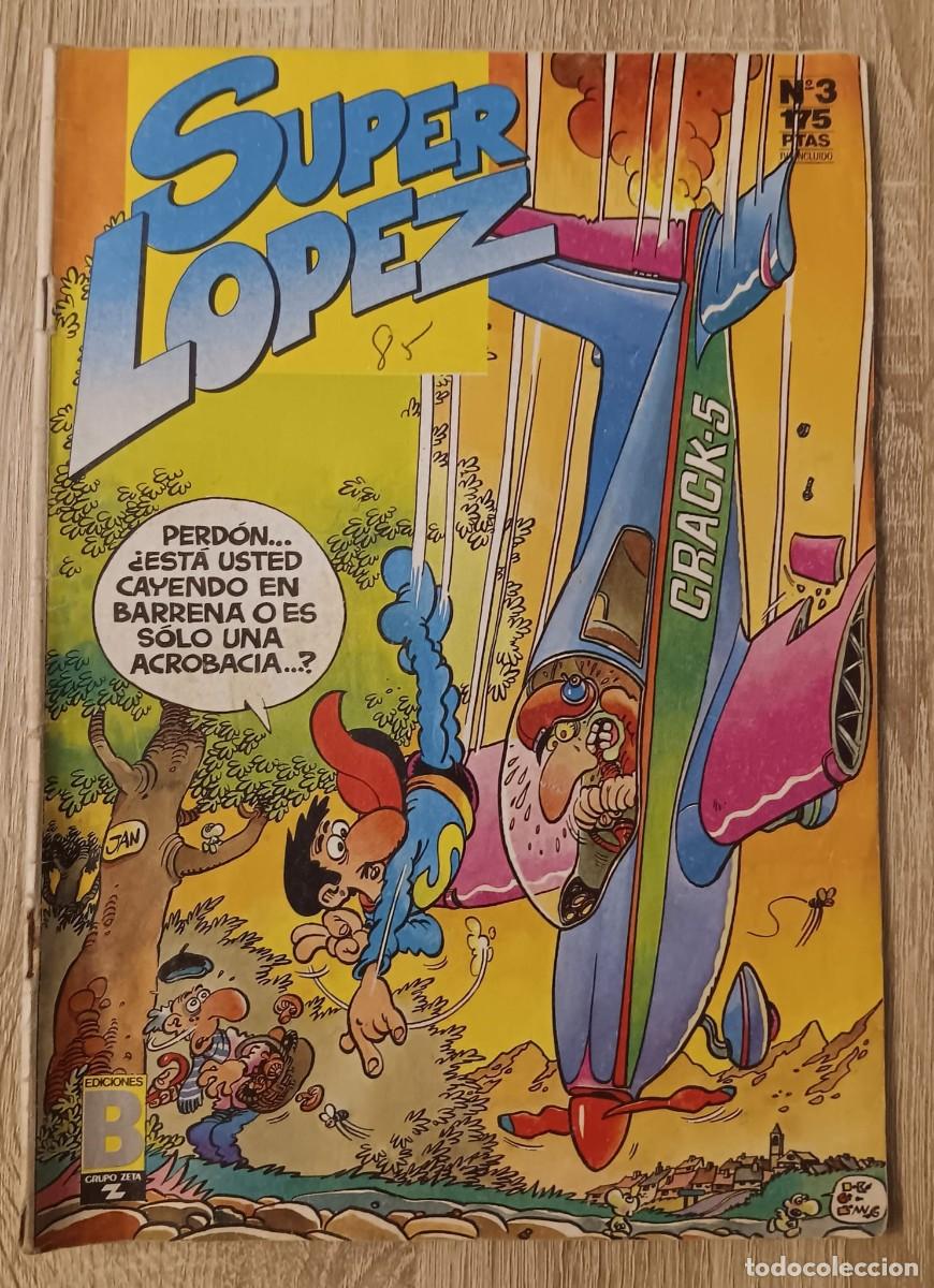 C&oacute;mics: COMIC SUPER LOPEZ SUPERLOPEZ NUMERO 3 CON POSTER CENTRAL DE JAN EDICIONES B