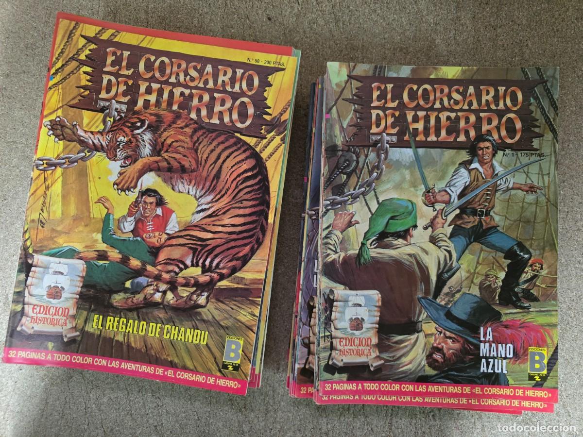 C&oacute;mics: El Corsario de Hierro.Completa 58 Tebeos + Poster num.23.Ediciones B - Foto 1