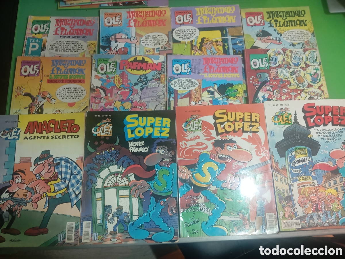 C&oacute;mics: Gran Lote Combinado de 37 Tebeos Cl&aacute;sicos de la Escuela Bruguera / Ediciones B - Colecci&oacute;n Ol&eacute;!