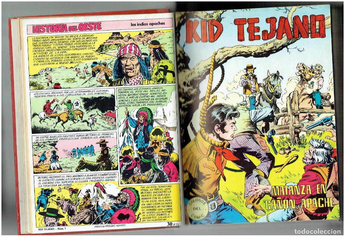 C&oacute;mics: KID TEJANO. COLECCI&Oacute;N COMPLETA. ENCUADERNADA EN DOS TOMOS. COLOSOS DEL COMIC. VALENCIANAN(B/8 RUM)