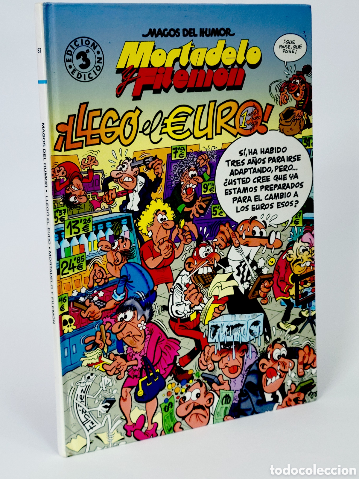 C&oacute;mics: C&Oacute;MIC MAGOS DEL HUMOR MORTADELO FILEM&Oacute;N 87 LLEGO EL EURO TERCERA EDICION EDICIONES B EXCELENTE EST