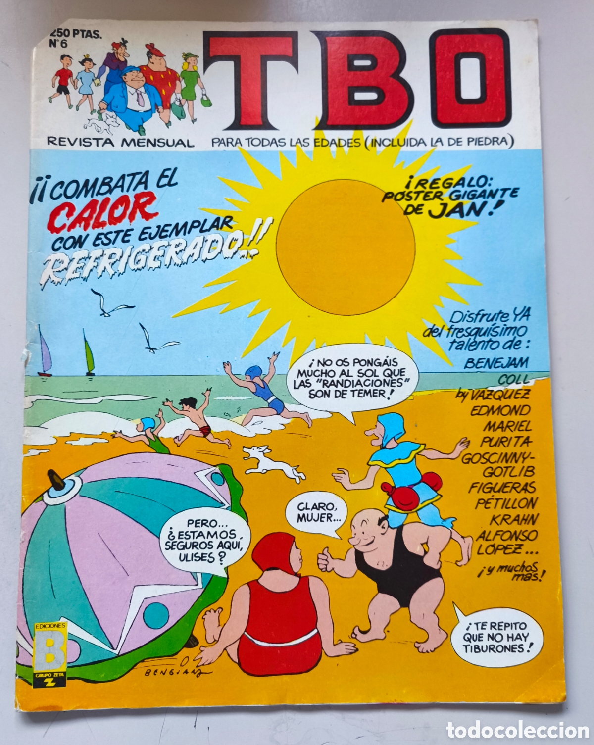 C&oacute;mics: TBO N&ordm; 6 -1988 - &iexcl;&iexcl;COMBATA EL CALOR CON ESTE EJEMPLAR REFRIGERADO!! &iexcl;CONTIENE POSTER GIGANTE DE JAN!