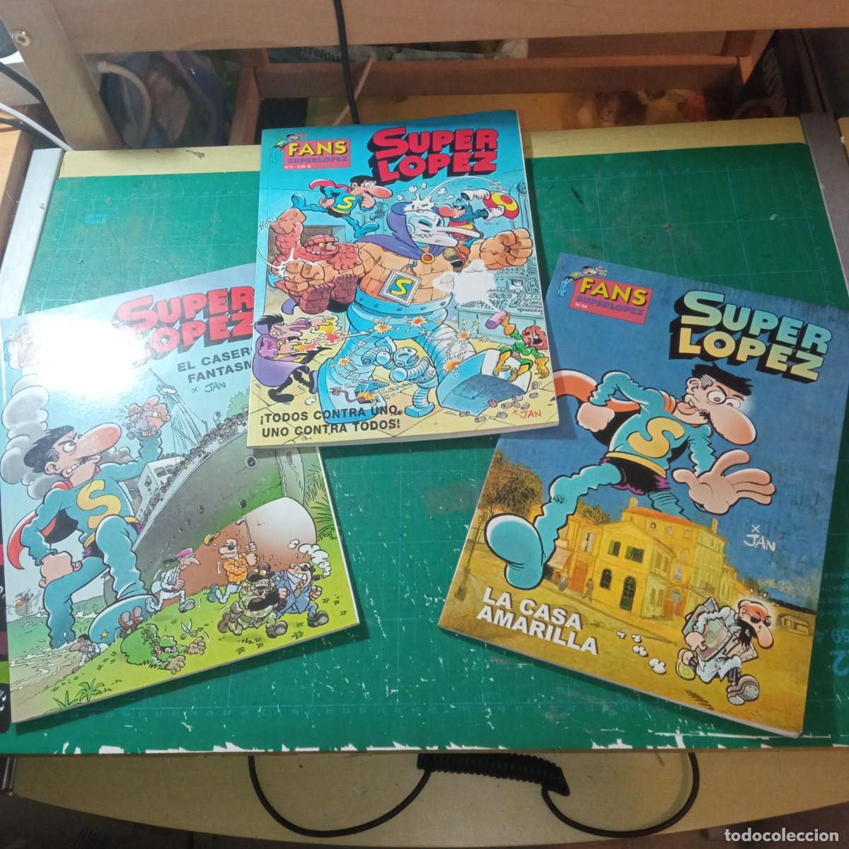 C&oacute;mics: Lote de 3 c&oacute;mics de la colecci&oacute;n Fans de Superl&oacute;pez &ndash; Jan