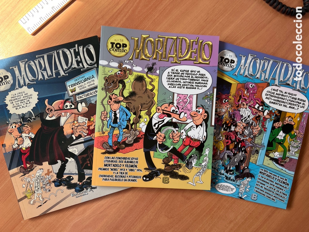 C&oacute;mics: Top Comic Mortadelo y Filem&oacute;n 33, 48 y 59 Iba&ntilde;ez - Foto 1