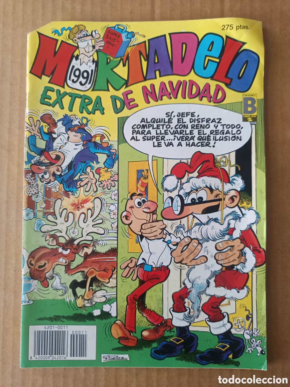 C&oacute;mics: Revista Mortadelo Extra de Navidad (Ediciones B, 1991). Incluye Sporty, Pafman, Porrambo...