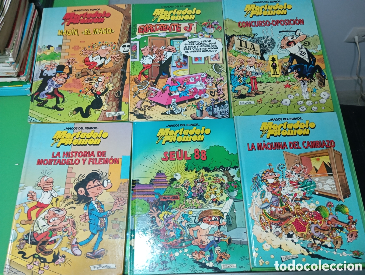 C&oacute;mics: Lote 6 C&oacute;mics TAPA DURA Mortadelo y Filem&oacute;n - Magos del Humor / Grandes del Humor