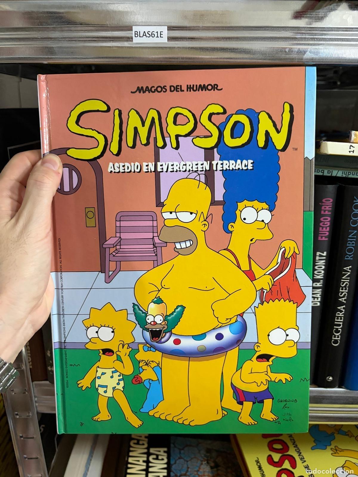 C&oacute;mics: BLAS61E Los Simpson: Asedio en Evergreen Terrace - Magos del Humor (con sello de biblioteca, los sim