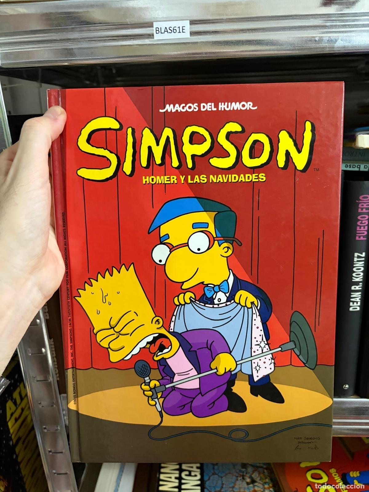 C&oacute;mics: BLAS61E Los Simpson: Homer y las Navidades - Magos del Humor (con sello de biblioteca, los simpsons)