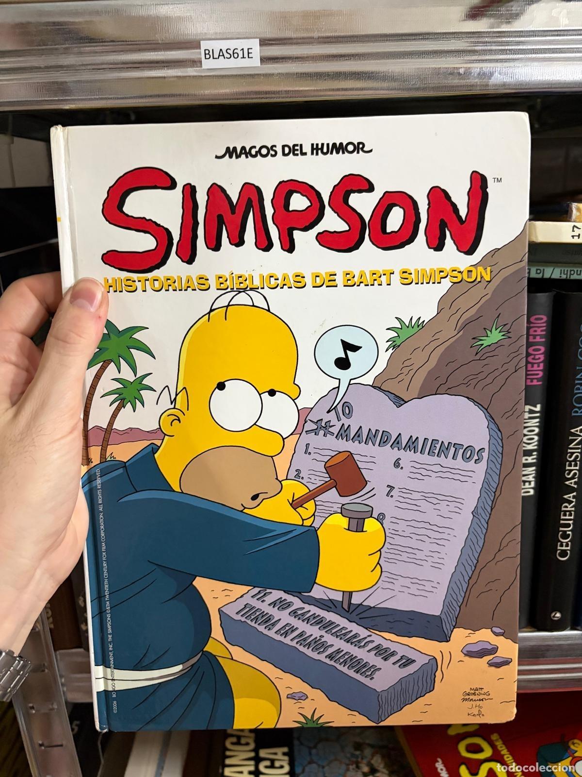 C&oacute;mics: BLAS61E Historias b&iacute;blicas de Bart Simpson - Magos del Humor (con sello de biblioteca, los simpsons)