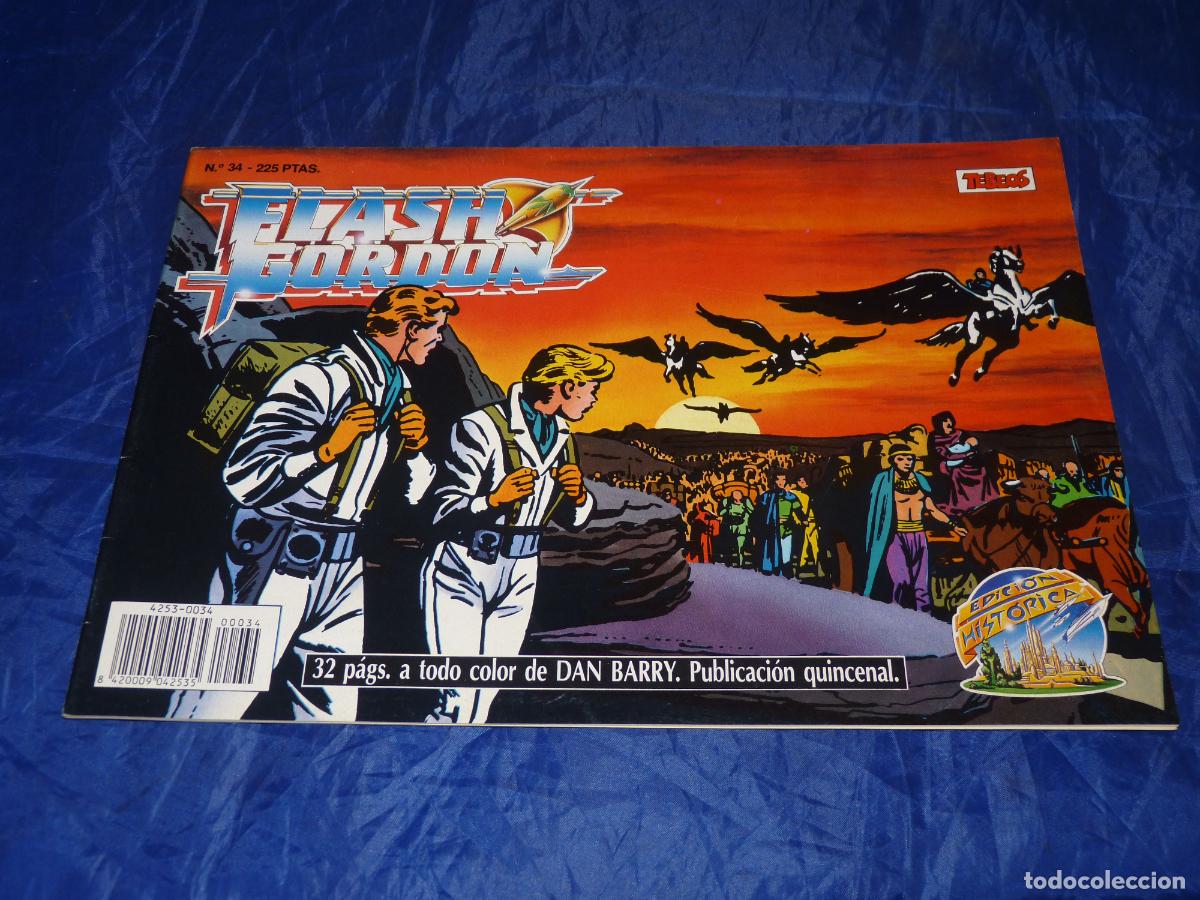 Comics: FLASH GORDON, #34 EDICI&Oacute;N HIST&Oacute;RICA. EDICIONES B, OREFSLL