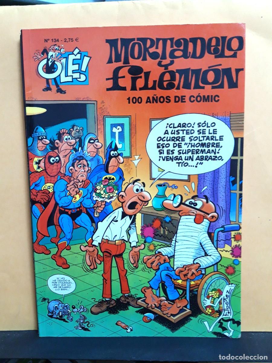 C&oacute;mics: MORTADELO Y FILEM&Oacute;N. OL&Eacute; N&ordm; 134. 100 A&Ntilde;OS DE COMIC. EDICIONES B - Foto 1