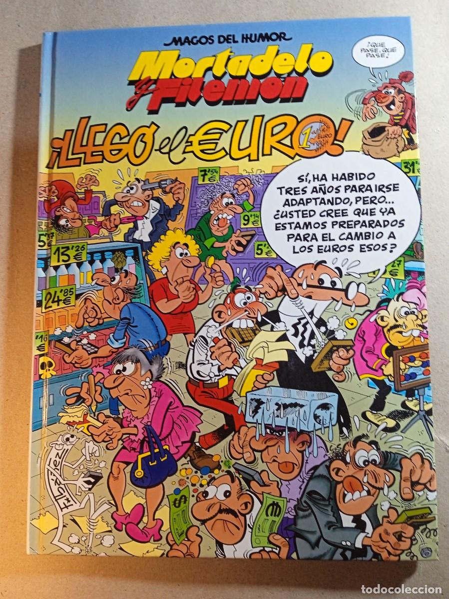 Comics: MAGOS DEL HUMOR MORTADELO Y FILEMON EN LLEGO EL EURO TAPA DURA