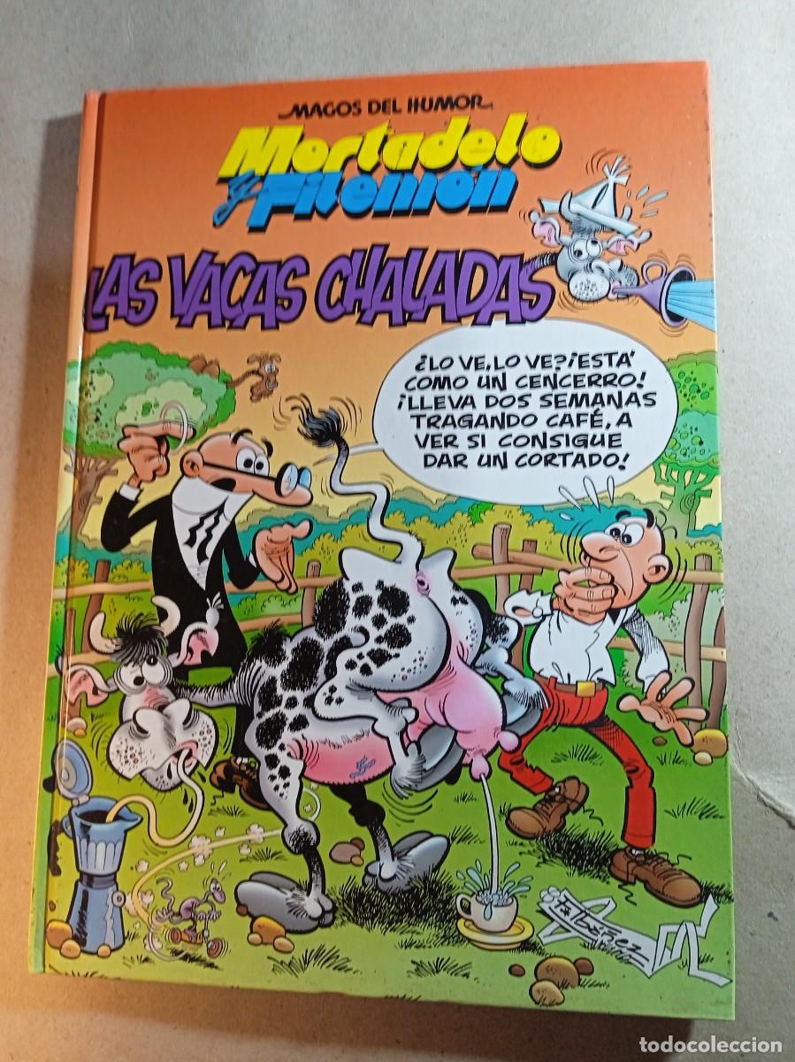 Comics: MAGOS DEL HUMOR MORTADELO Y FILEMON EN LAS VACAS CHALADAS TAPA DURA