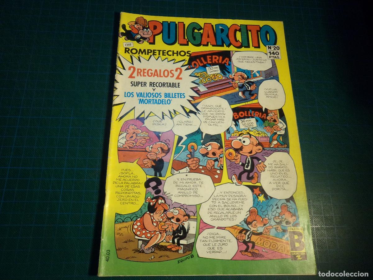 C&oacute;mics: Pulgarcito. N&ordm; 20. ediciones B. (Ref. 21-B)