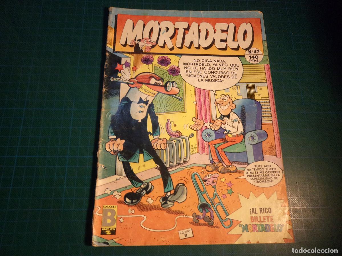 C&oacute;mics: Mortadelo. N&ordm; 47. Ediciones B. Con se&ntilde;ales de uso. (Ref. 21-B) - Foto 1