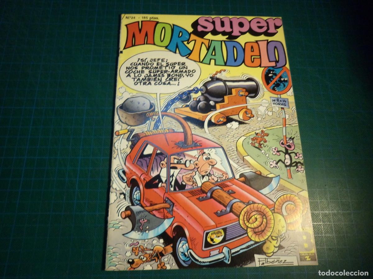 C&oacute;mics: Super Mortadelo. N&ordm; 24. Ediciones B. Procede de retapado. (Ref. 21-B)