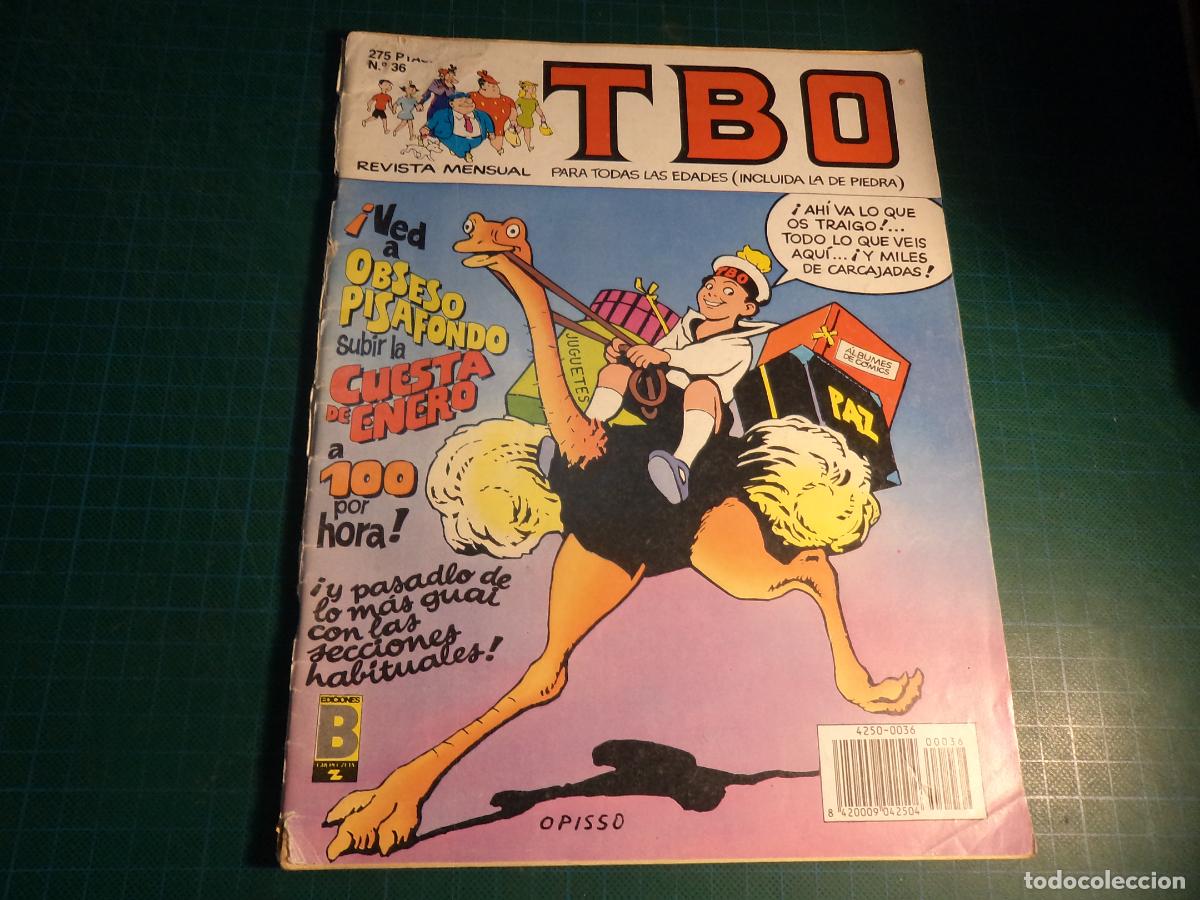 C&oacute;mics: TBO. N&ordm; 36. Ediciones B. Con se&ntilde;ales de uso. (Ref. 21-B).
