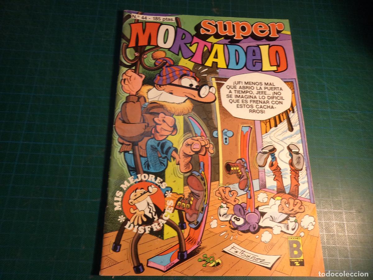 C&oacute;mics: Super Mortadelo. N&ordm; 44. Ediciones B. Conserva el poster. (Ref. 16-B) - Foto 1