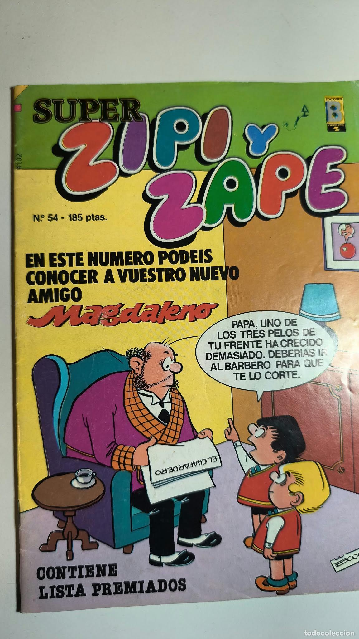 C&oacute;mics: SUPER ZIPI Y ZAPE N&ordm; 54. EDICIONES B. - Foto 1
