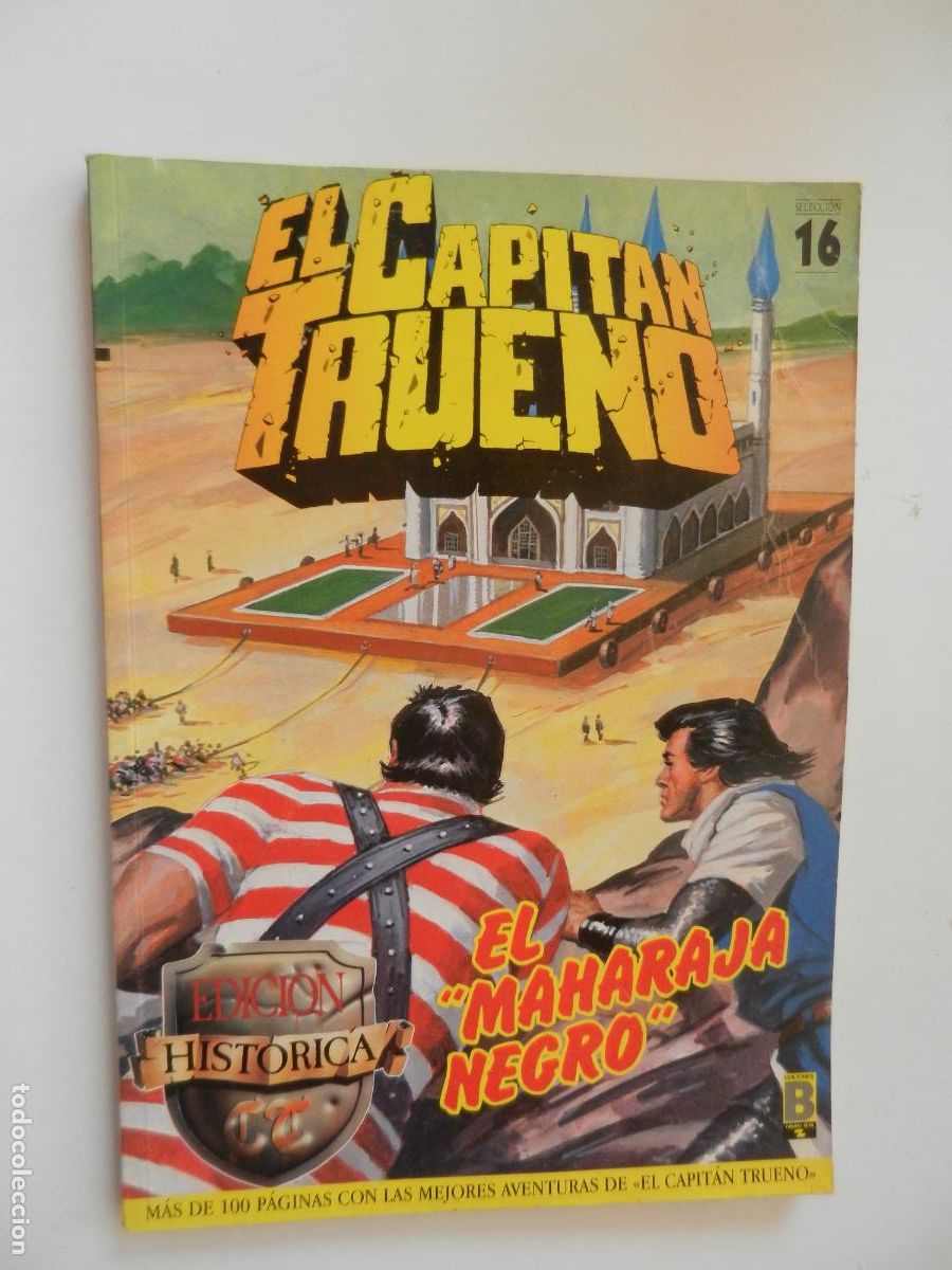 Comics: EL CAPITAN TRUENO ,EL MAHARAJA NEGRO - EDICION HIST&Oacute;RICA SELECCION 16 - EDC B - VICTOR MORA 1989