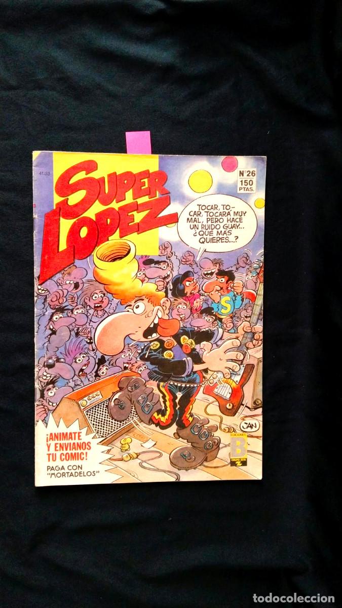 C&oacute;mics: REVISTA SUPERLOPEZ 26 SUPER LOPEZ- EDICIONES B, GRAPA- PASATIEMPOS SIN RESOLVER- LEE CONDICIONES