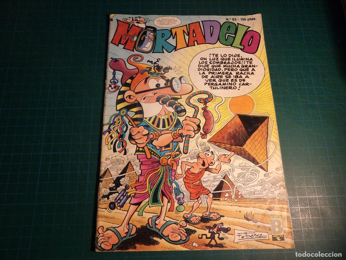 C&oacute;mics: Mortadelo. N&ordm; 63. Ediciones B. Con se&ntilde;ales de uso.
