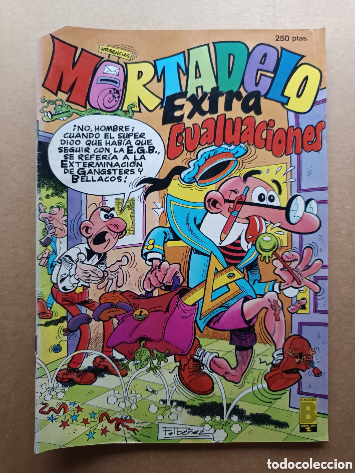 Comics: Revista Mortadelo Extra Evaluaciones (Ediciones B, 1989). Con Pafman, Sporty, Jarry Jarr&oacute;n...