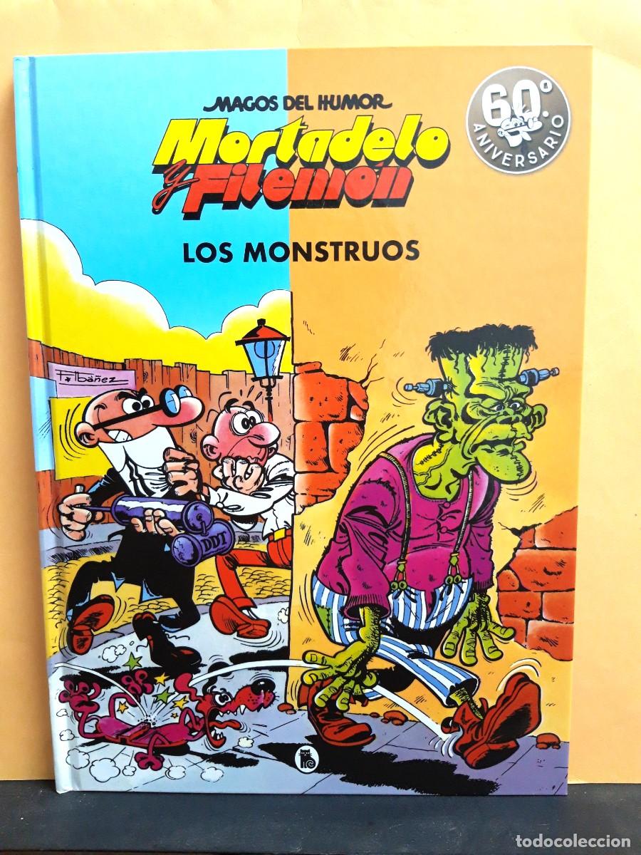 C&oacute;mics: MAGOS DEL HUMOR. N&ordm; 22 MORTADELO Y FILEM&Oacute;N. LOS MONSTRUOS. EDICIONES B - Foto 1