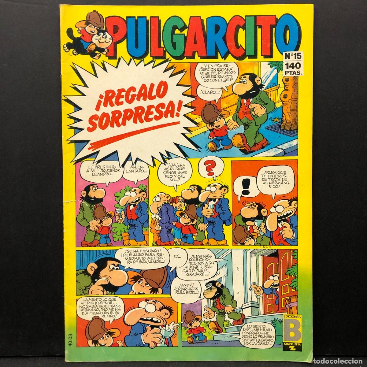 C&oacute;mics: PULGARCITO - N&ordm;15 - EDICIONES B - GRUPO ZETA - ESPA&Ntilde;A / 1305