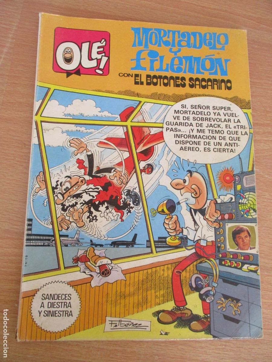 C&oacute;mics: COLECCI&Oacute;N OL&Eacute;-BRUGUERA-MORTADELO Y FILEM&Oacute;N CON EL BOTONES SACARINO-N&ordm;. 256- 1&ordf;. EDC.- 1983