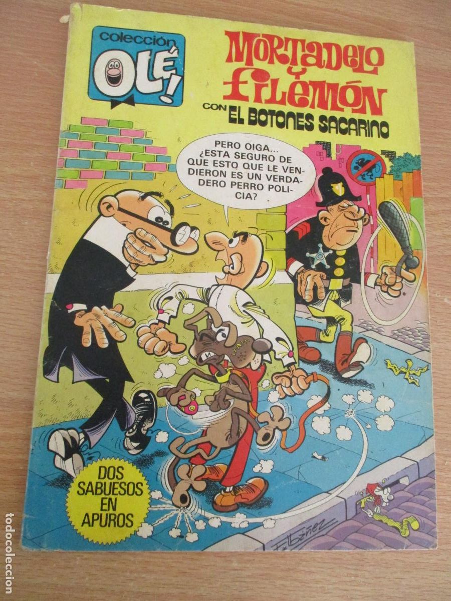 C&oacute;mics: COLECCI&Oacute;N OL&Eacute;-BRUGUERA-MORTADELO Y FILEM&Oacute;N CON EL BOTONES SACARINO-N&ordm;. 222- 1&ordf;. EDC.- 1981