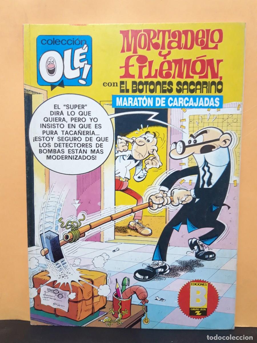 C&oacute;mics: OLE N&ordm; M-226. MORTADELO Y FILEMM&Oacute;N. MARAT&Oacute;N DE CARCAJADAS. 1&ordf; REIMPR.. EDICIONES B