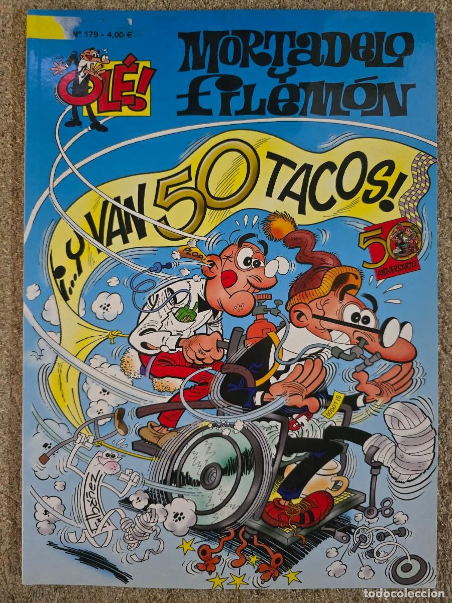 C&oacute;mics: Col.Ole Mortadelo y Filemon 179.Y van 50 Tacos.1&ordf; Edicion.Ediciones B.2008