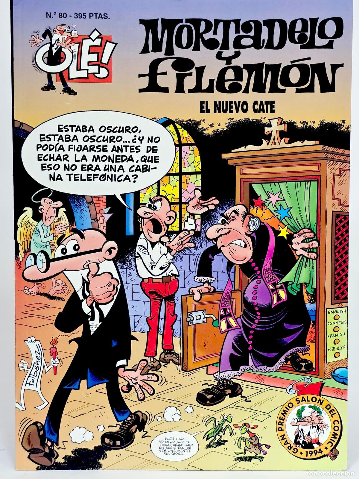 C&oacute;mics: C&Oacute;MIC MORTADELO Y FILEM&Oacute;N 80 OL&Eacute; EL NUEVO CATE SEGUNDA EDICI&Oacute;N EDICIONES B VOLUMEN EXCELENTE ESTADO