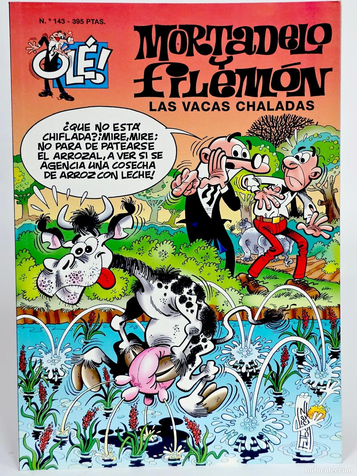 C&oacute;mics: C&Oacute;MIC MORTADELO Y FILEM&Oacute;N 143 OL&Eacute; LAS VACAS CHALADAS PRIMERA EDICIONES B VOLUMEN EXCELENTE ESTADO