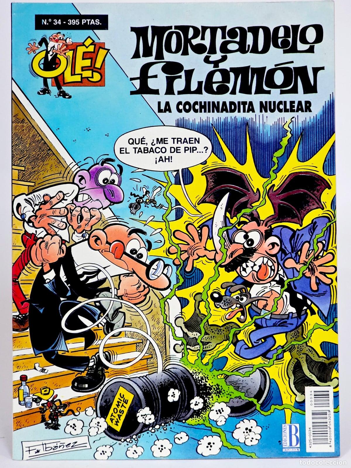 C&oacute;mics: C&Oacute;MIC MORTADELO Y FILEM&Oacute;N OL&Eacute; 34 LA COCHINADITA NUCLEAR SEGUNDA EDICIONES B VOLUMEN EXCELENTE ESTADO