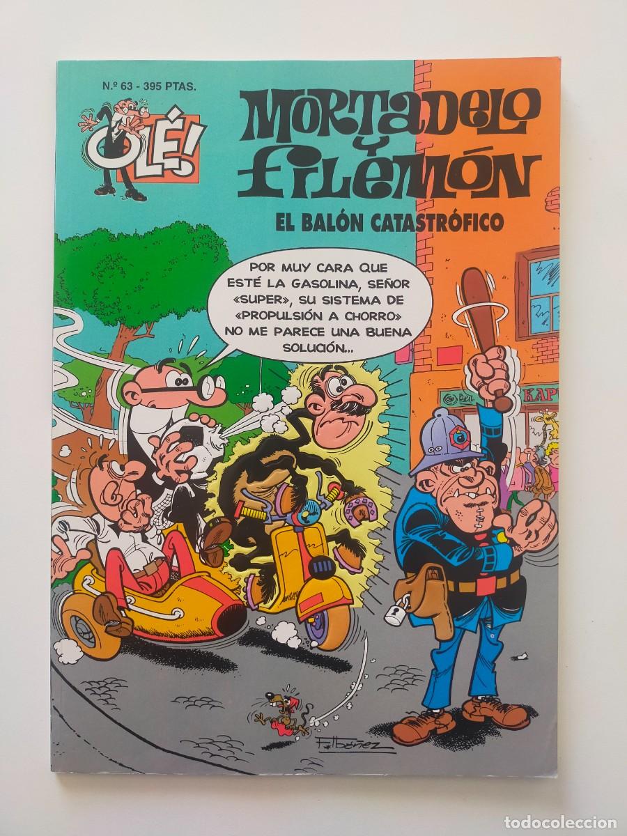 C&oacute;mics: Colecci&oacute;n OLE: MORTADELO Y FILEMON N&ordm; 63: EL BALON CATASTROFICO- 2&ordf; Edic 1995. Ediciones B